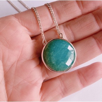 Colar Prata950 Amazonita